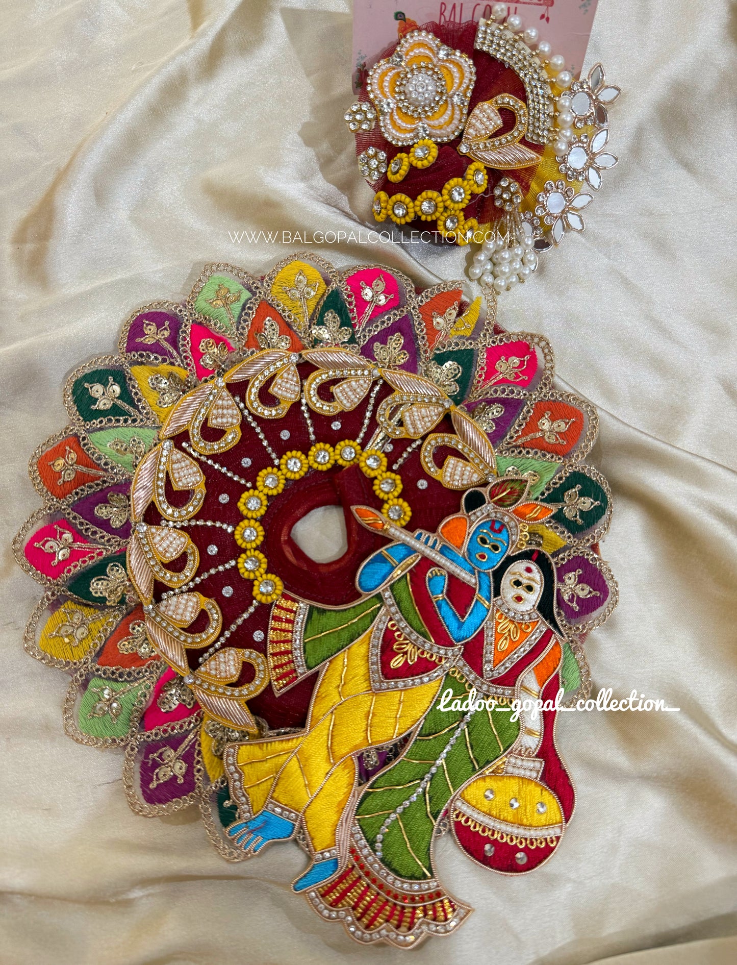 Radha krishna heavy poshak for laddu gopal