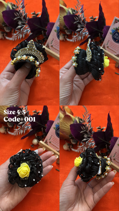 Heavy Floral Juda for Radha Rani | Deity Hair Accessory