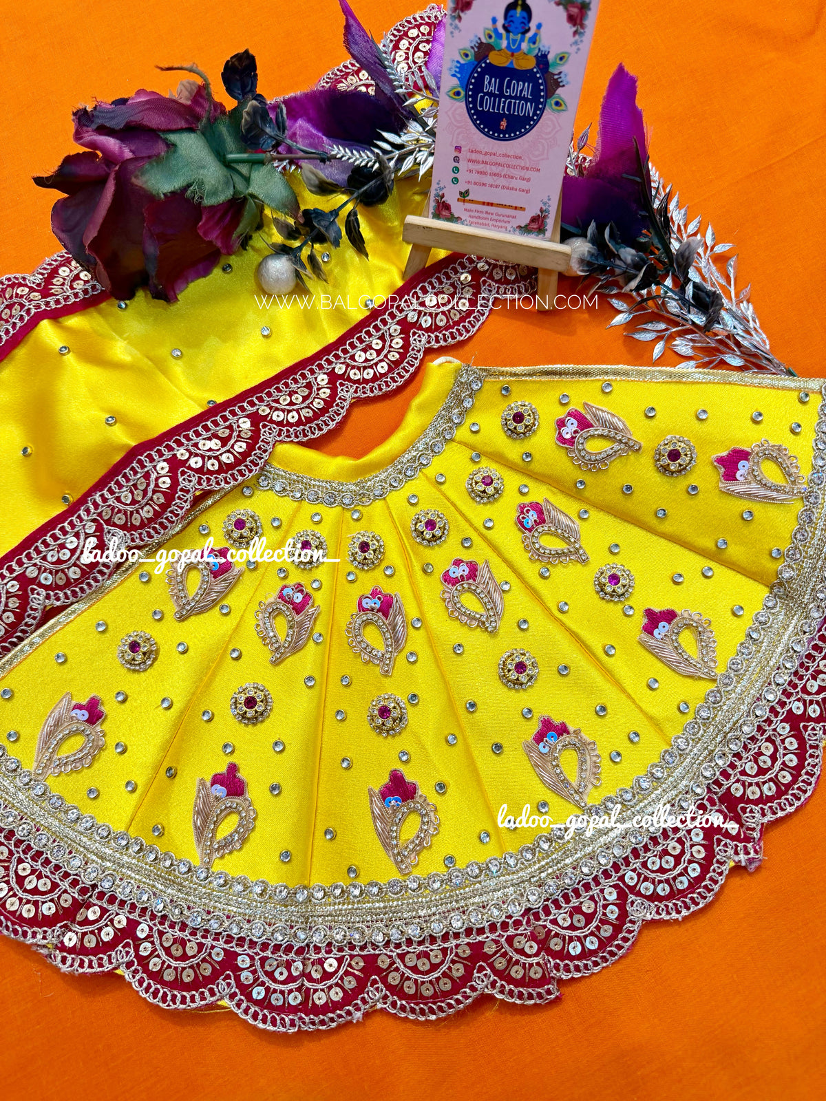 Premium yellow lehnga for mata rani