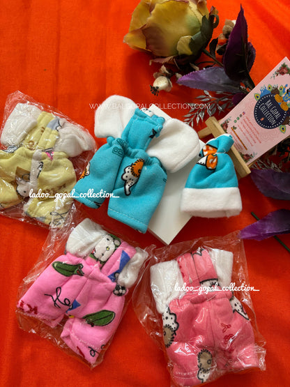 Winter bib suit for laddu gopal (2 pcs)