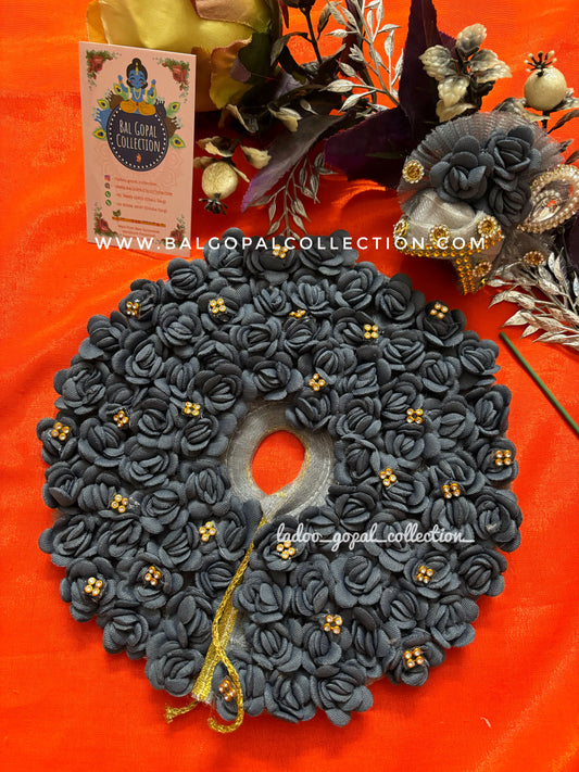 Roses poshak for laddu gopal with pagdi