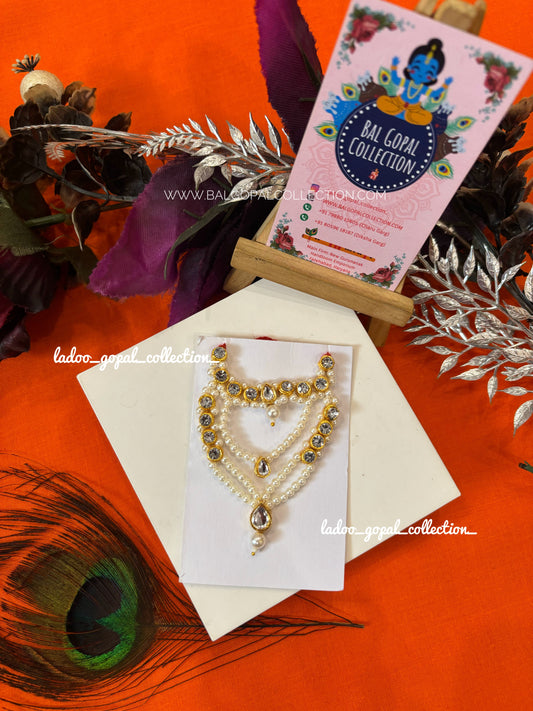 Heavy white mala for laddu gopal