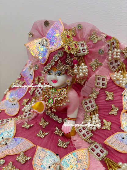 Titli poshak for laddu gopal with pagdi
