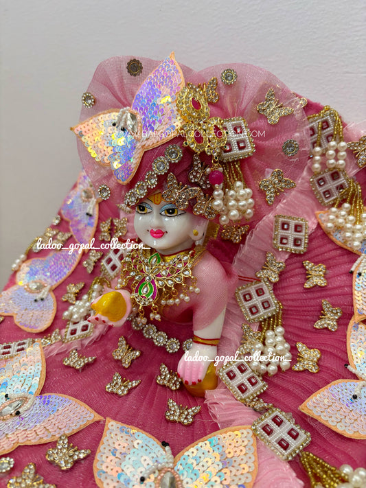 Titli poshak for laddu gopal with pagdi