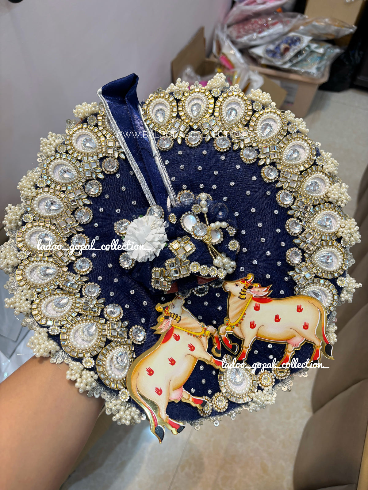Heavy cow poshak for laddu gopal
