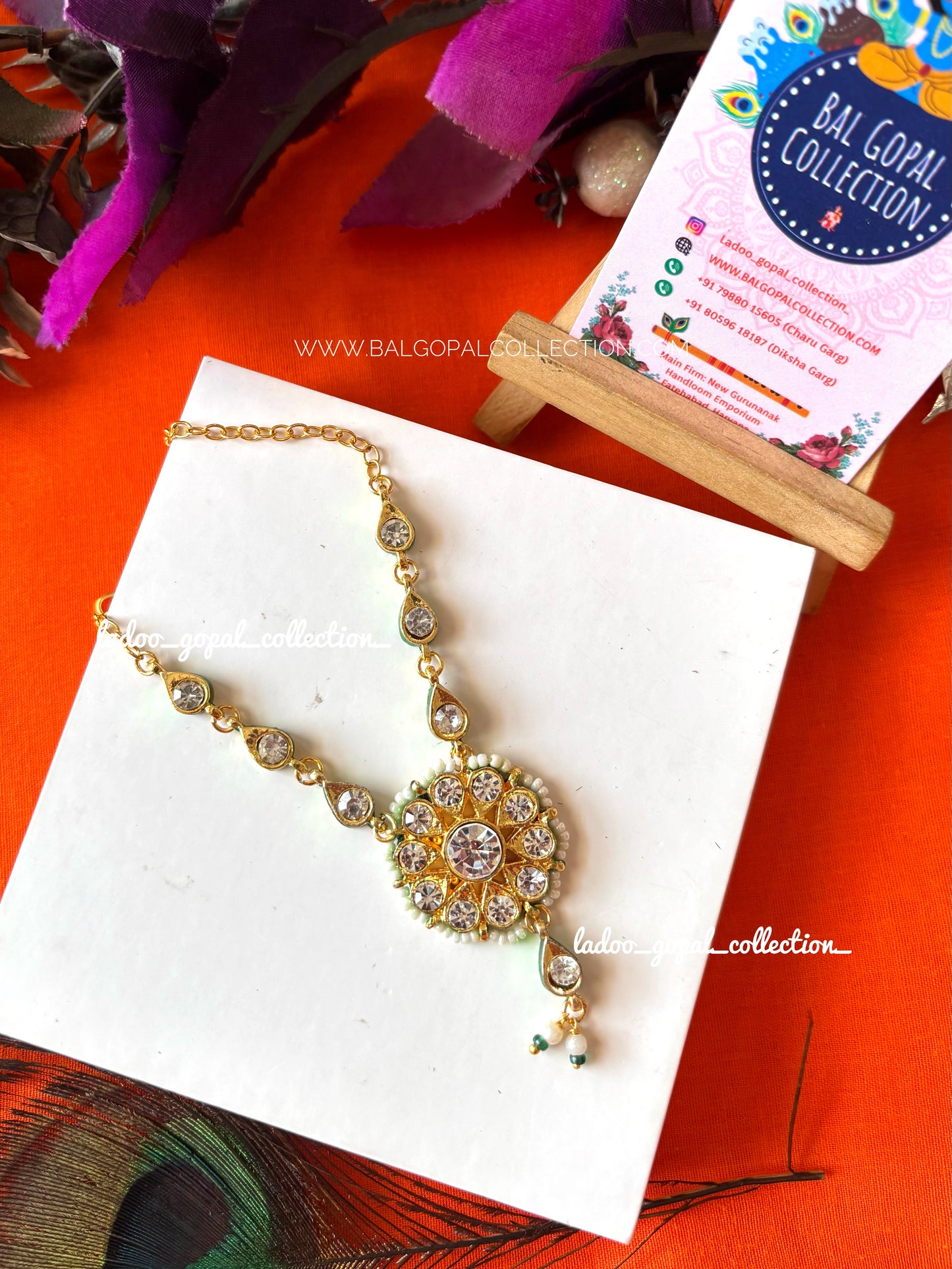 Premium Jadau stone heavy mala