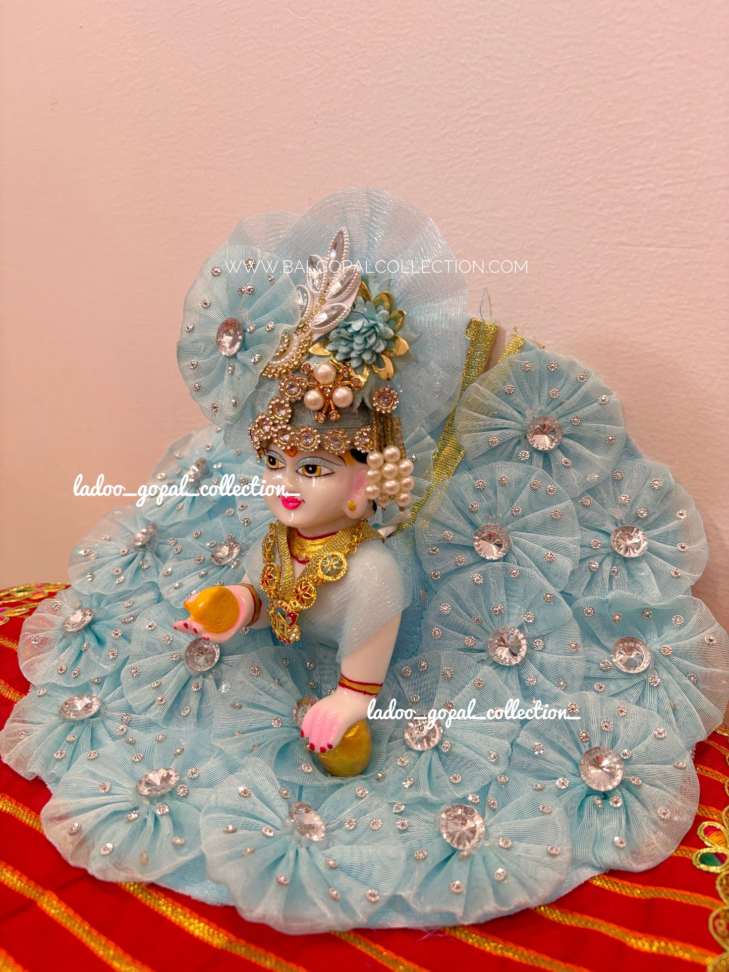 Beautiful sky poshak for laddu Gopal