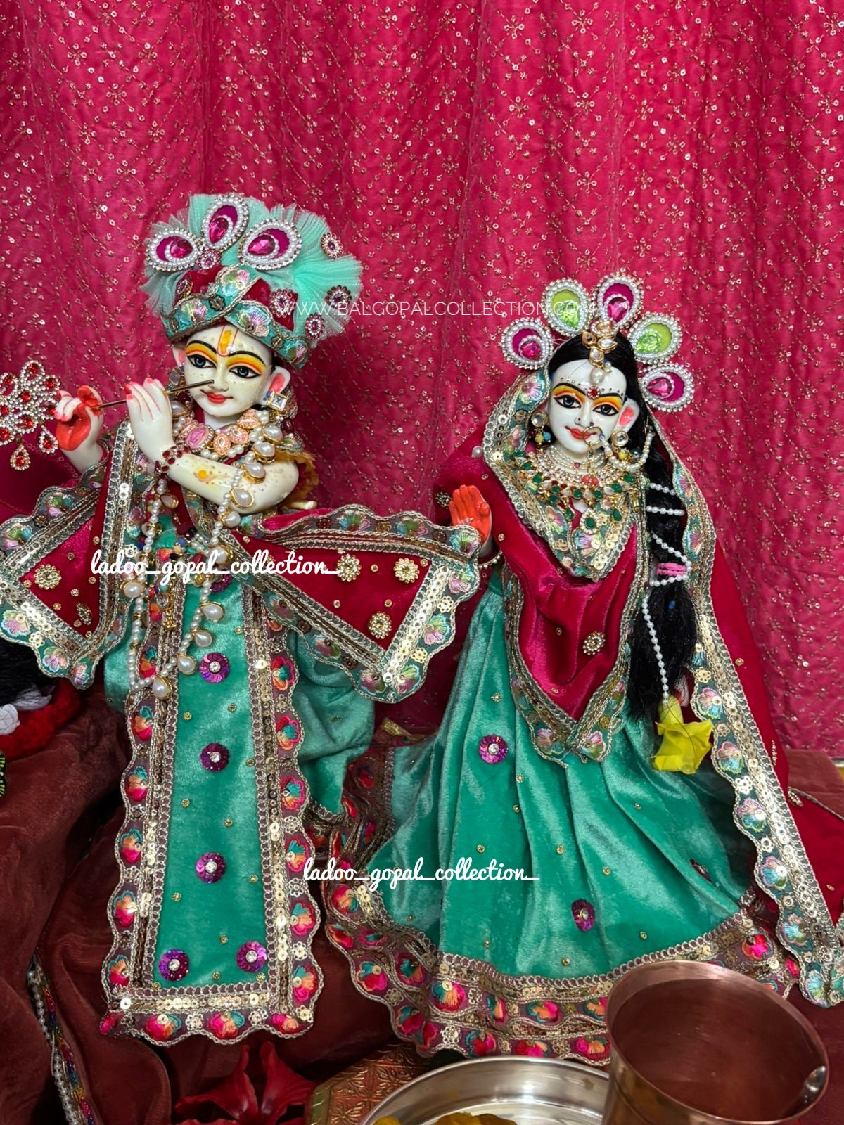 Velvet Radha-krishna Poshak (RK Set)