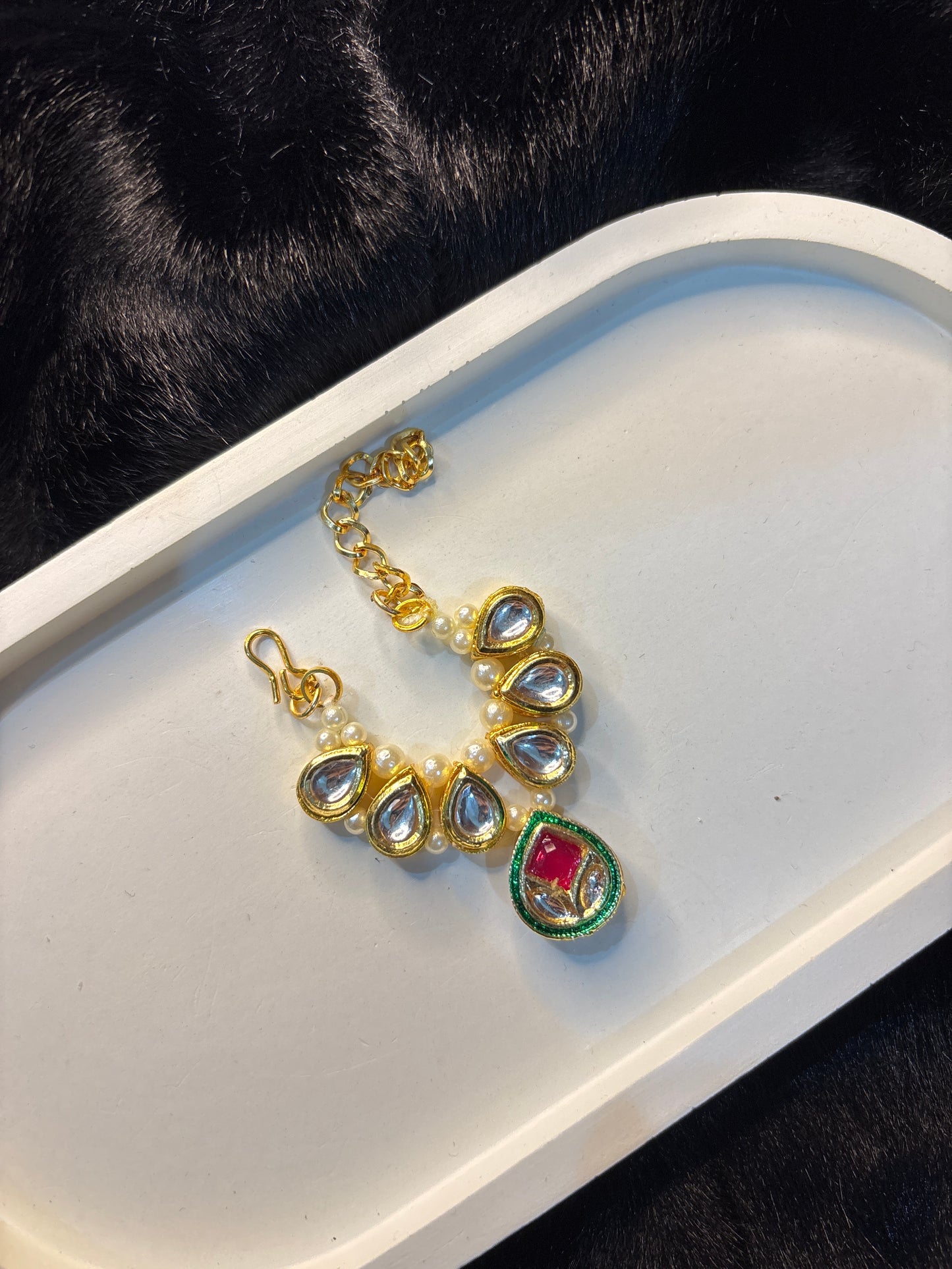Polki kundan mala for laddu Gopal size 2-3-4