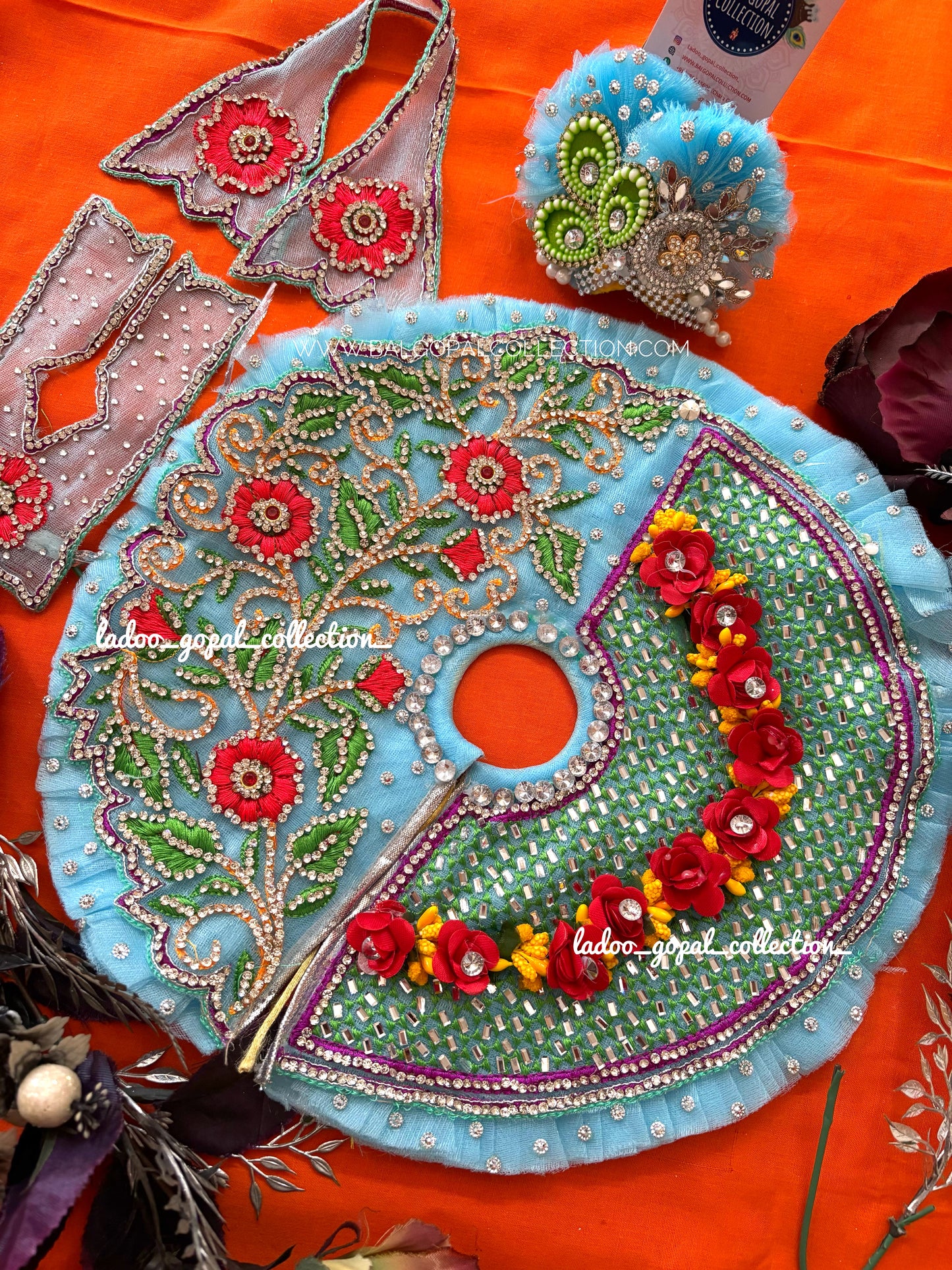 Mayuri poshak for laddu gopal