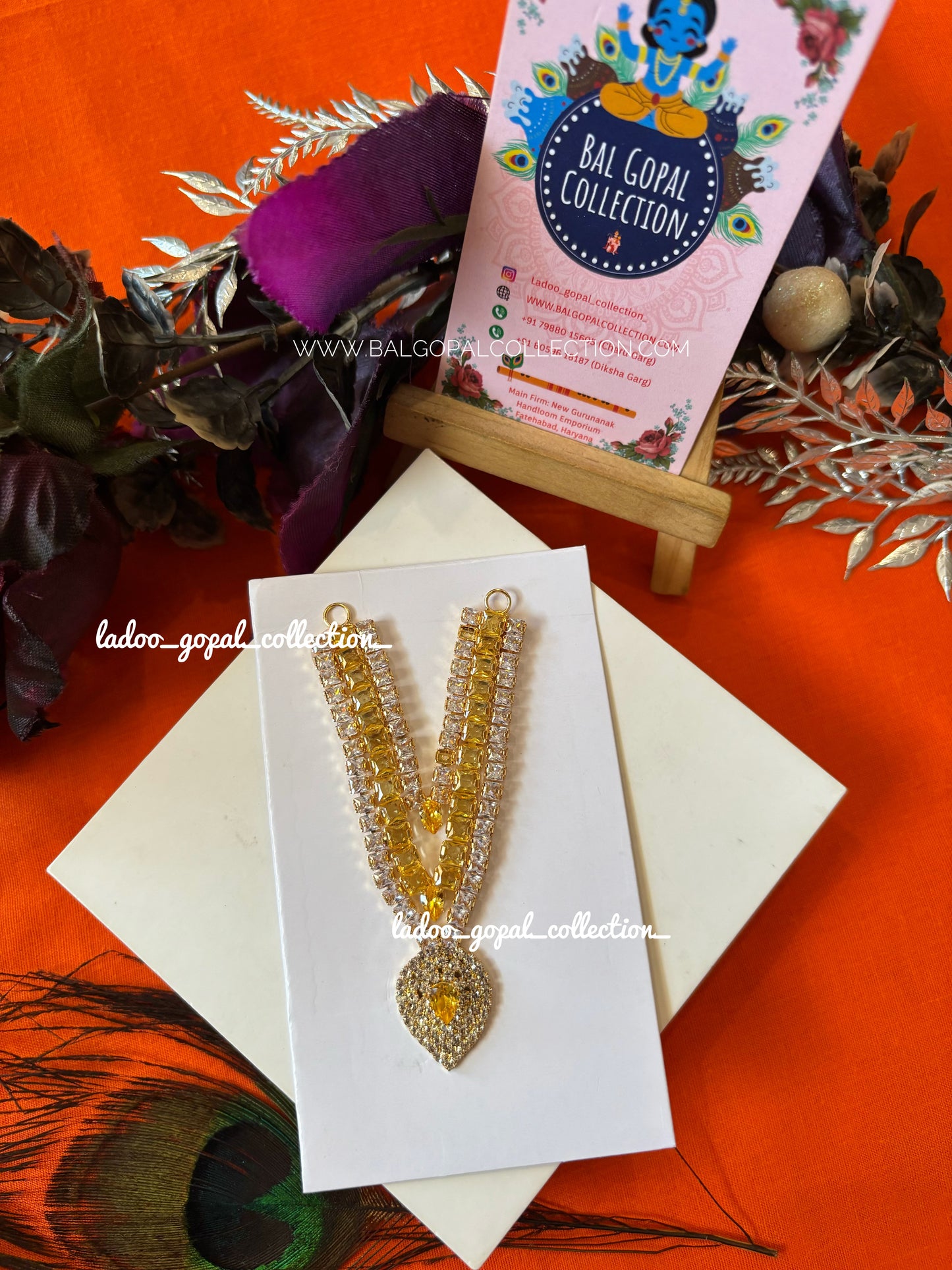 Premium layer AD mala for laddu gopal size 5-6-7