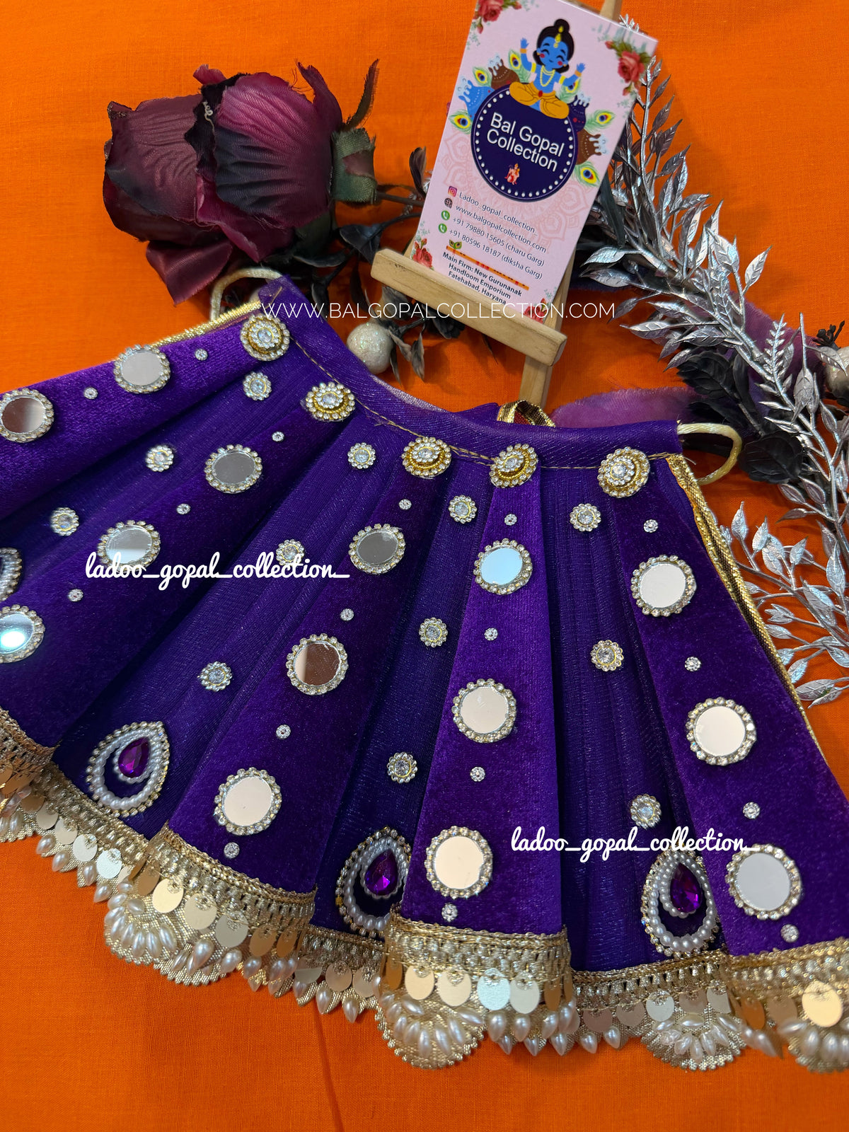 Premium purple lehnga for mata rani