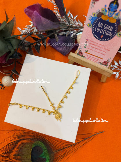 Gold mathapati for mata rani or radha rani