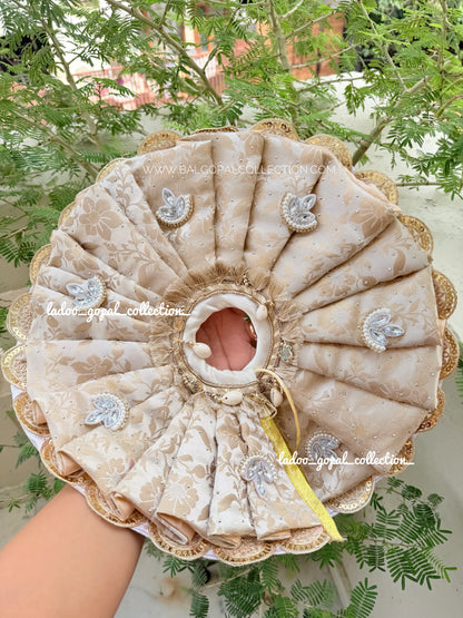 White banarsi poshak for laddu gopal || Diwali special