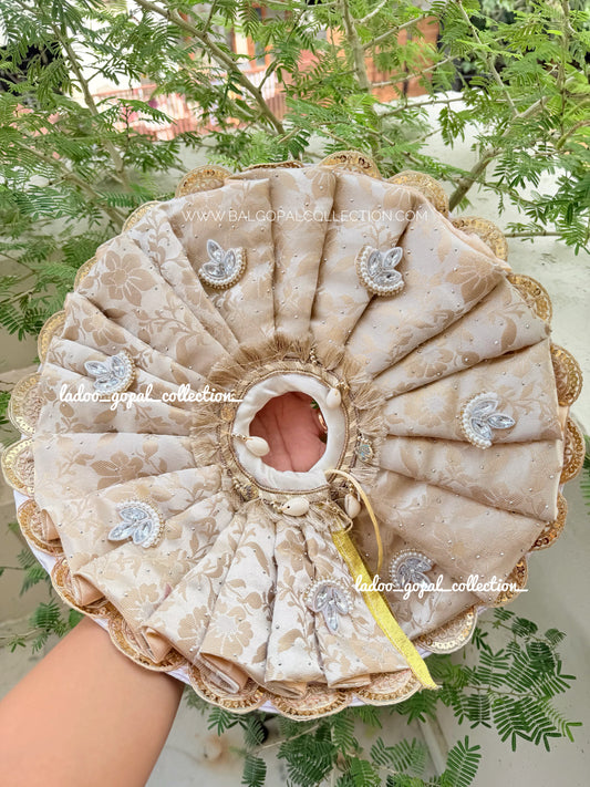 White banarsi poshak for laddu gopal || Diwali special