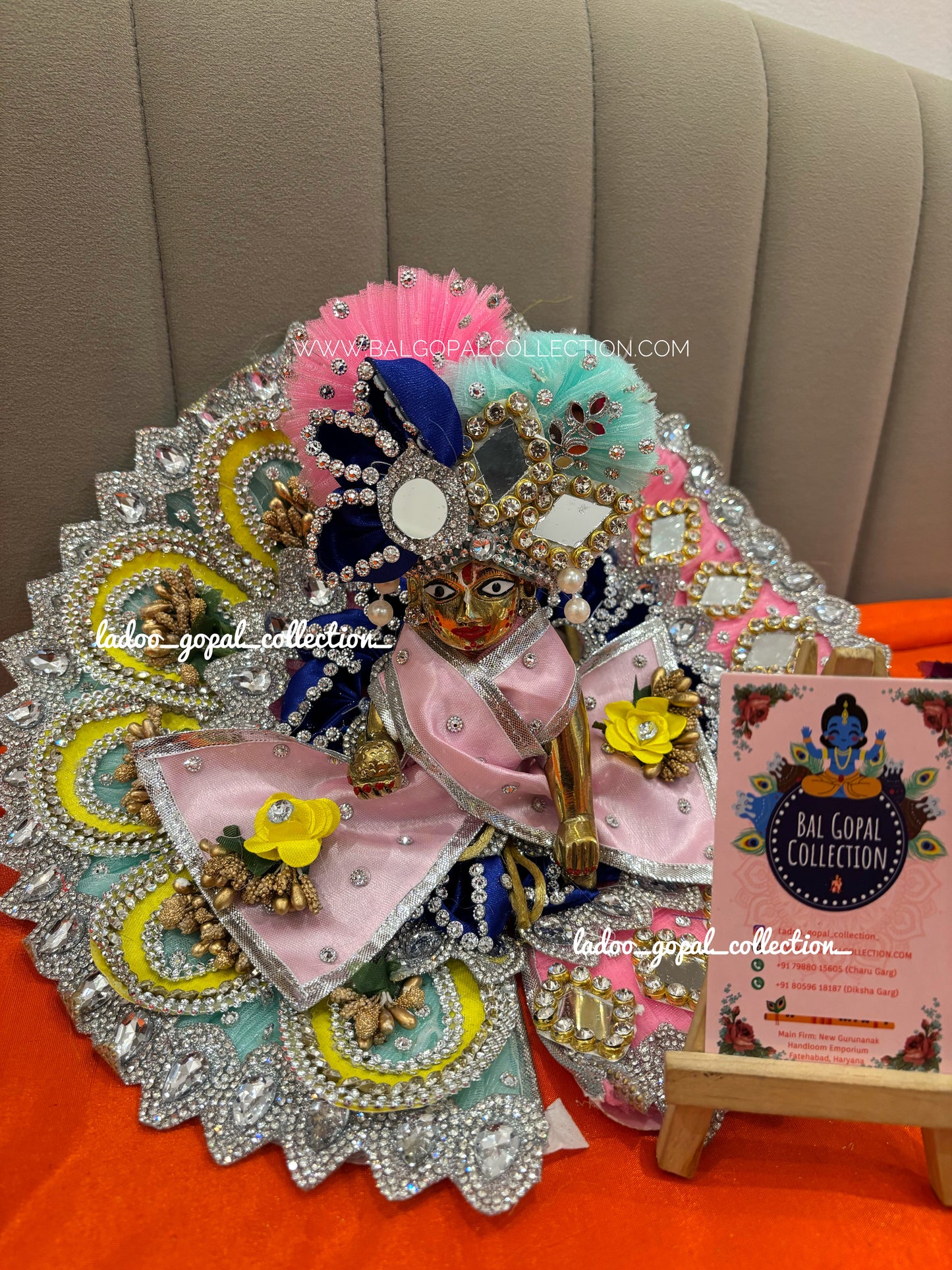 Mayuri poshak for laddu gopal