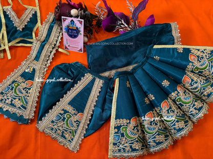 Peacock cone radha krishna poshak (RK set)