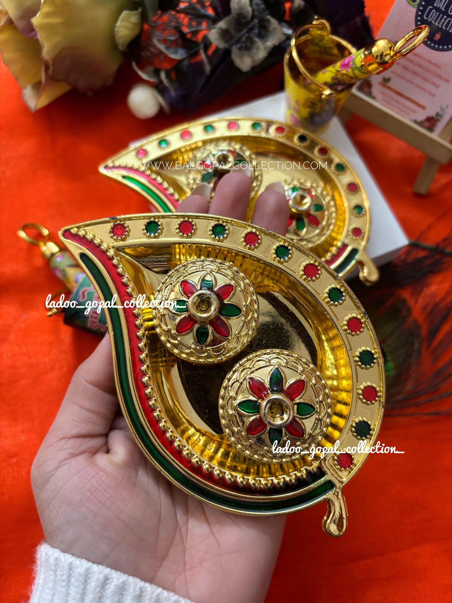 Holi plate for laddu gopal