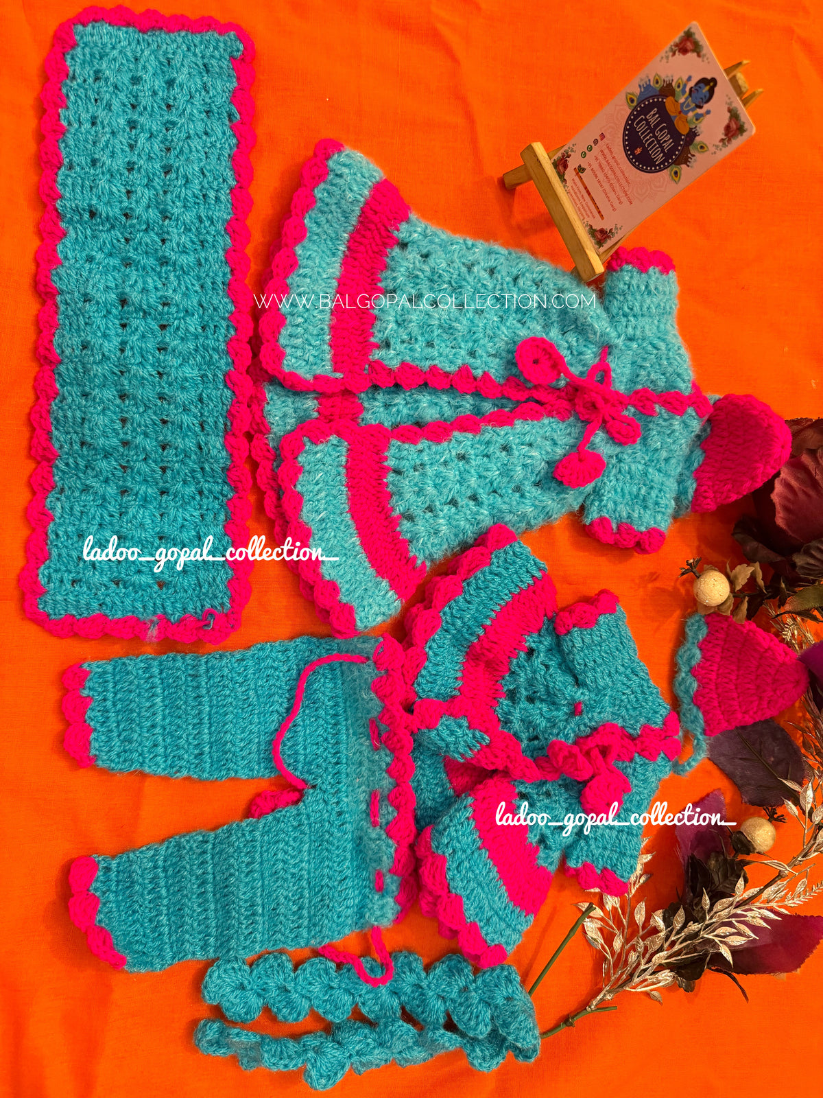 Woollen radha krishna poshak