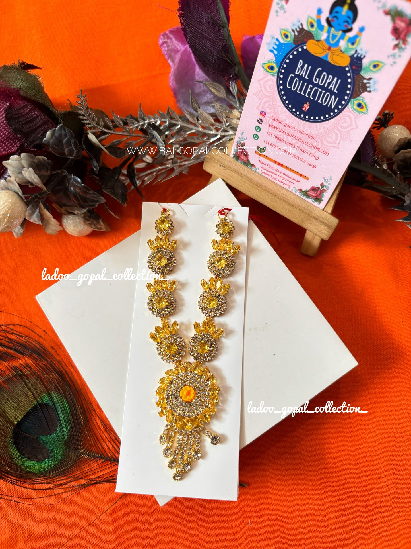 Premium long mala for radha krishna