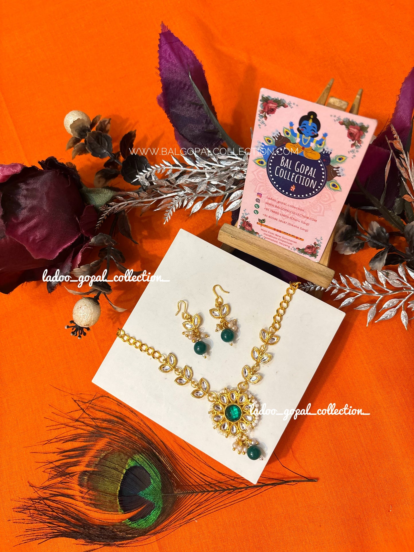 Jadau mala for laddu gopal size 5-6-7