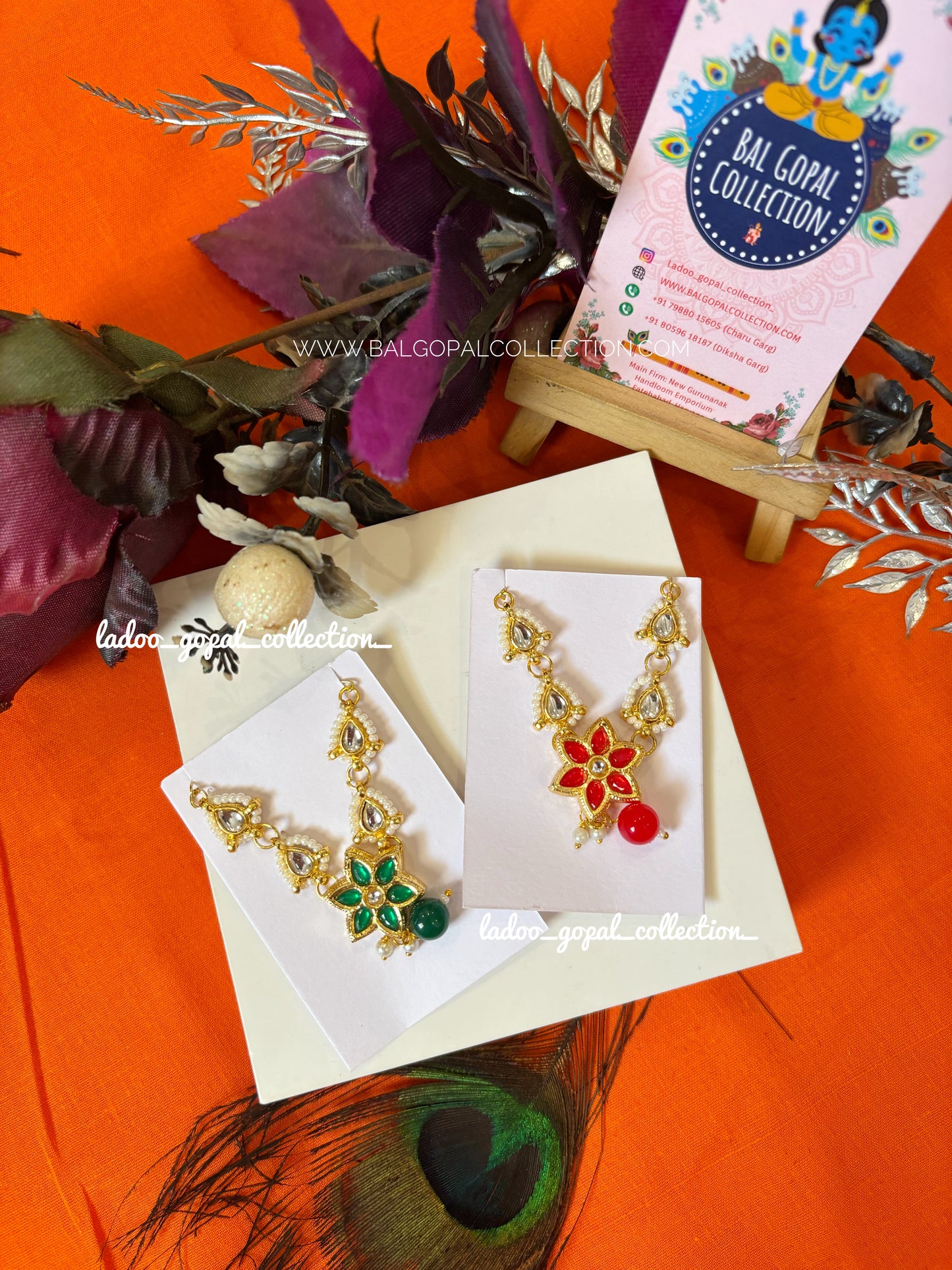 Premium kundan mala for laddu gopal