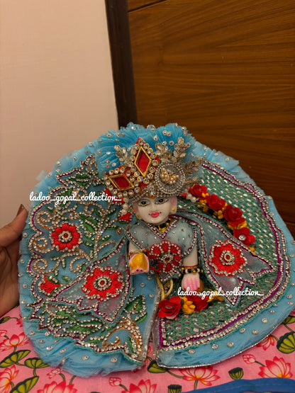 Mayuri poshak for laddu gopal
