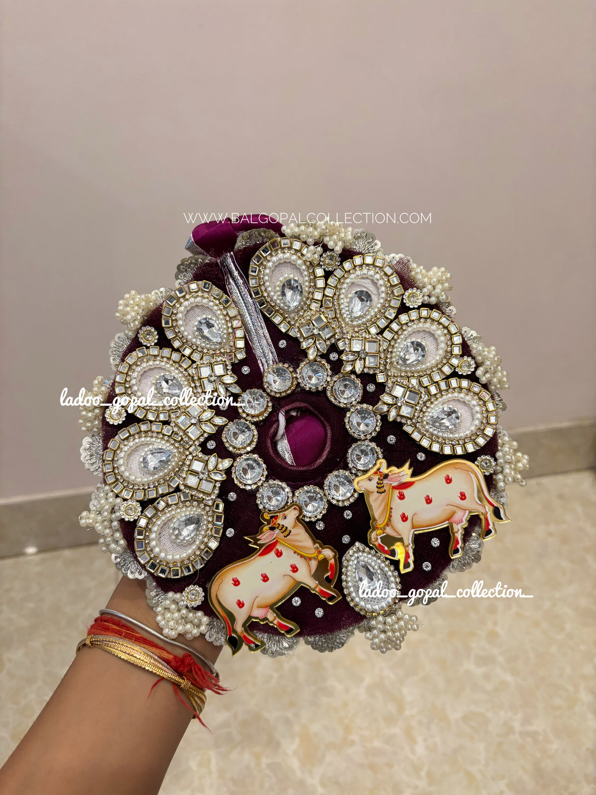 Heavy cow poshak for laddu gopal