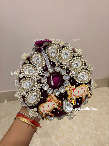 Heavy cow poshak for laddu gopal