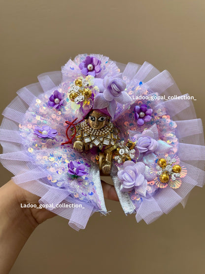 Sequin work poshak for laddu gopal