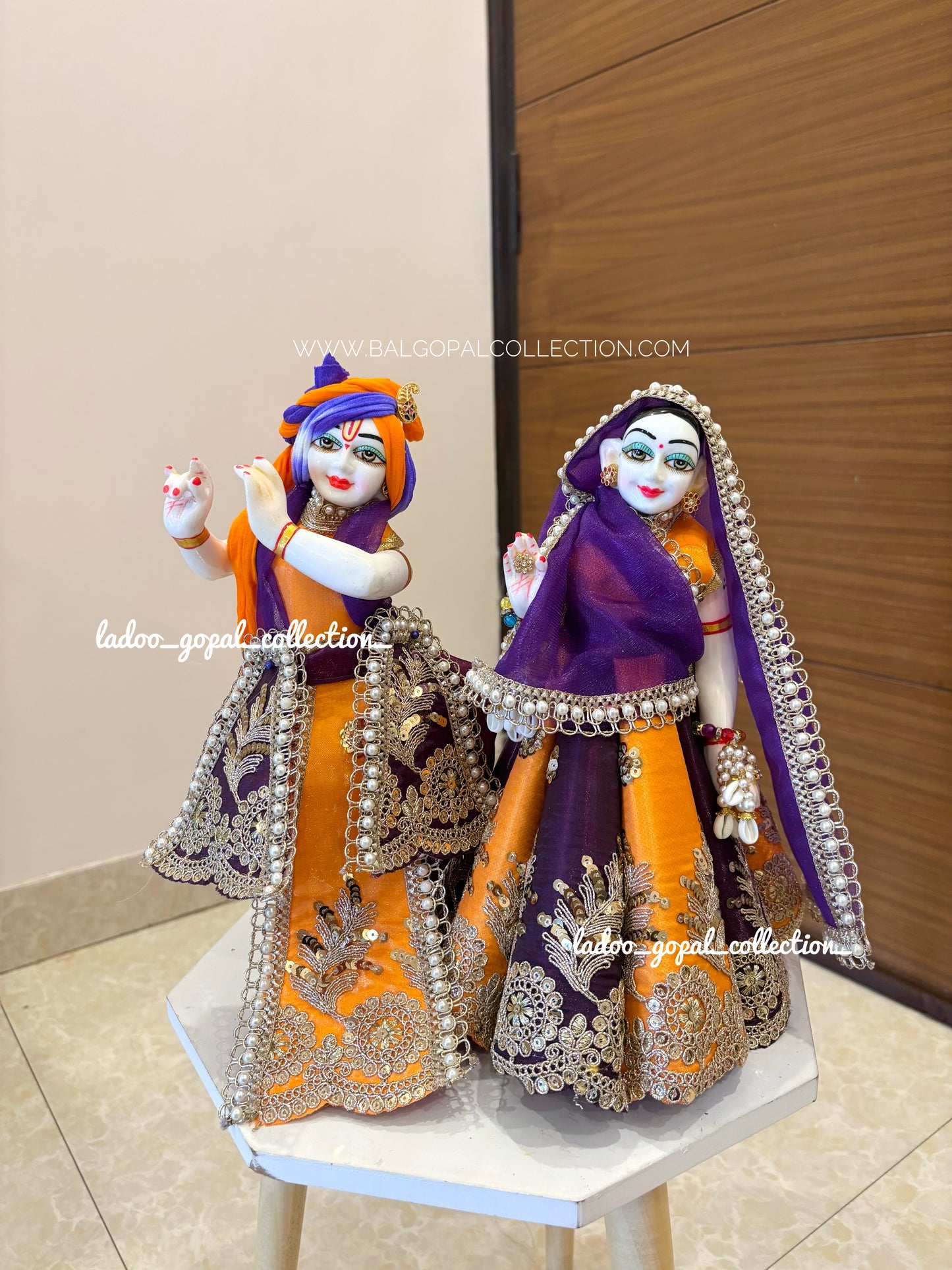 Premium Radha Krishna cone poshak (RK set)