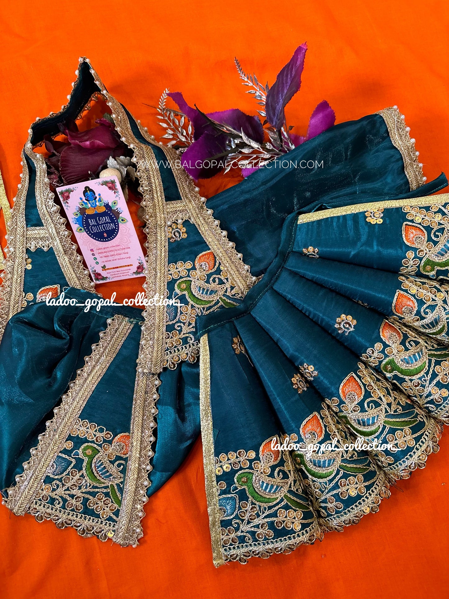 Peacock cone radha krishna poshak (RK set)