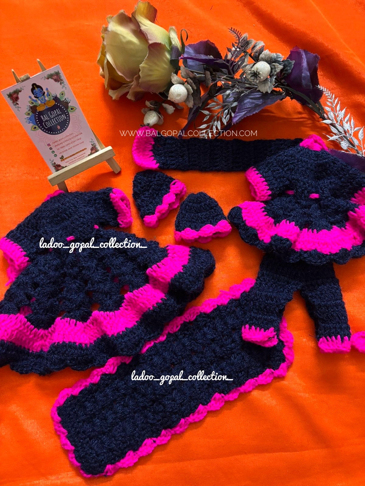 Woollen radha krishna poshak