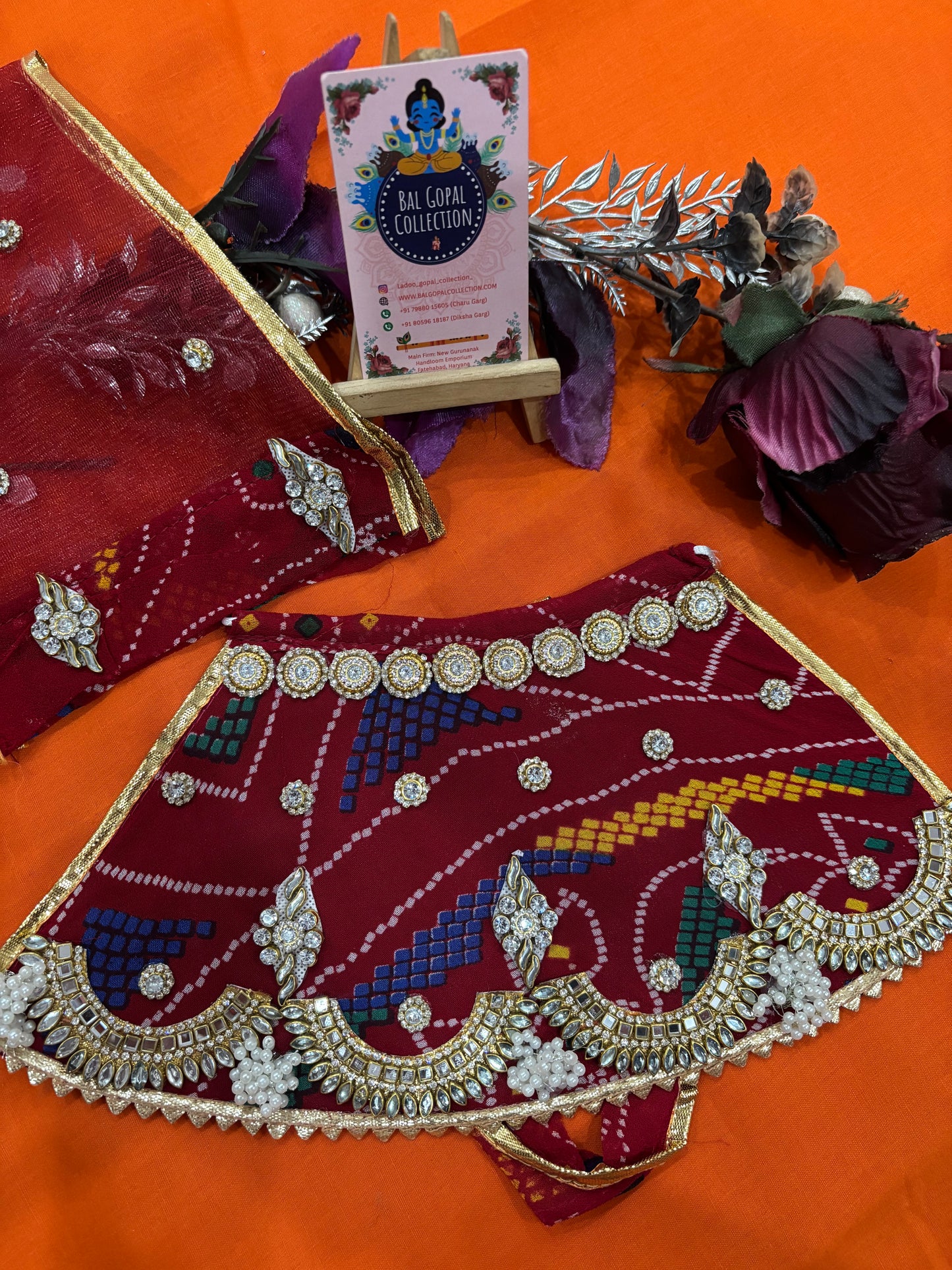 Chunri print mata rani lehnga