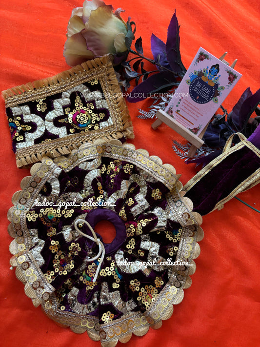Heavy velvet poshak for laddu gopal