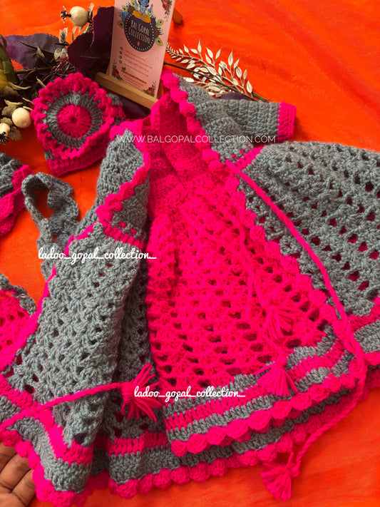 Woollen radha krishna poshak