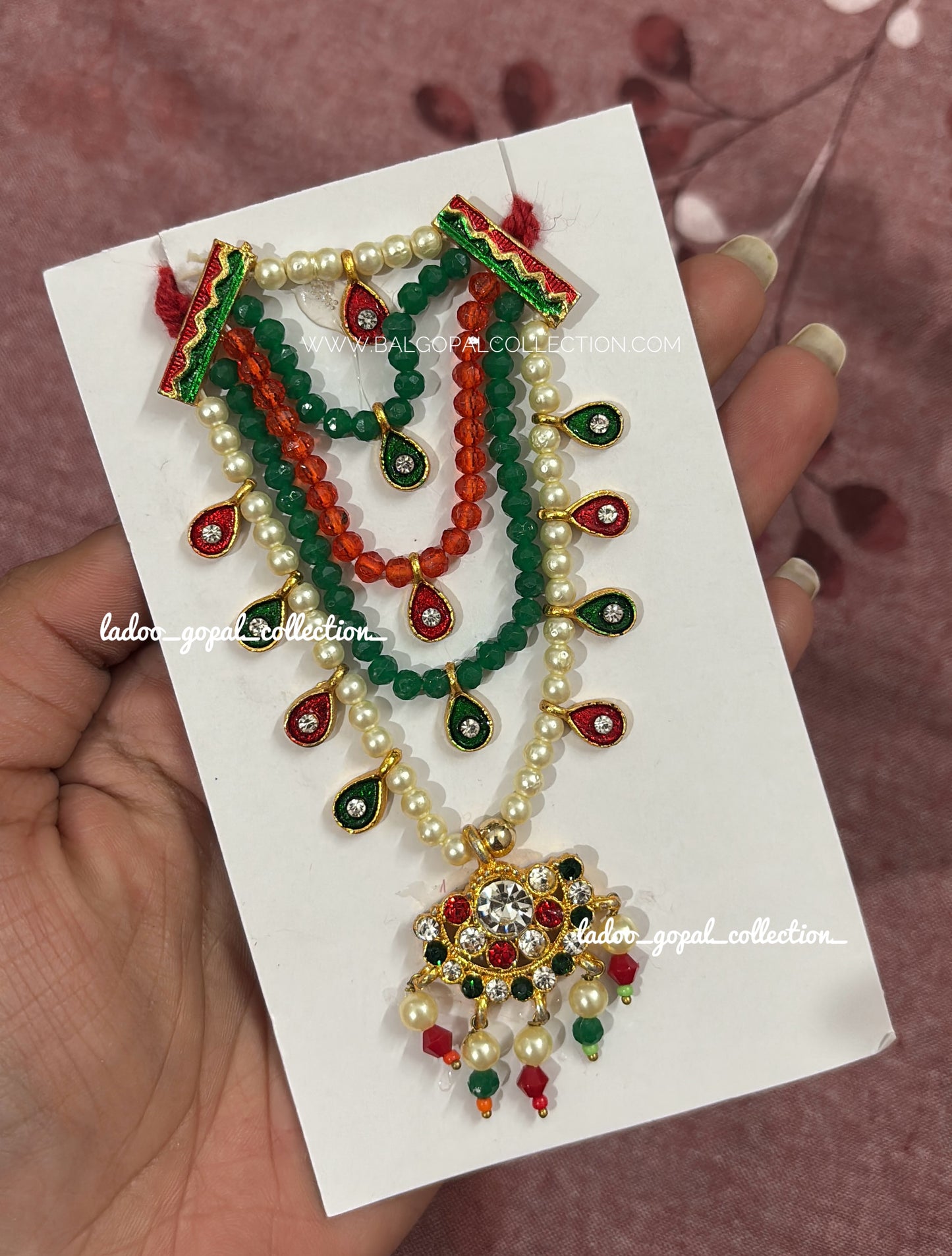 Heavy moti mala for laddu gopal size 5-6-7