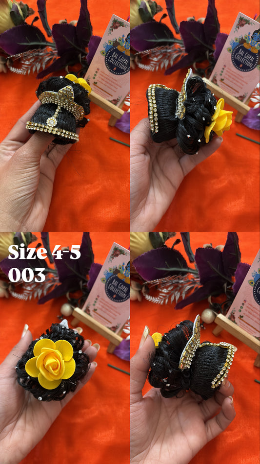 Kishori Ji juda hair accessory close up