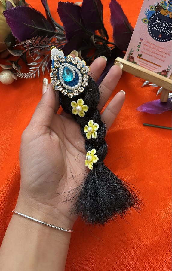 Colorful choti for radha rani l Deity Hair Accessory