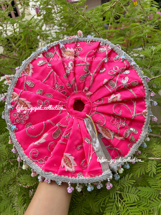 Heavy pink poshak for laddu gopal/ Radha rani