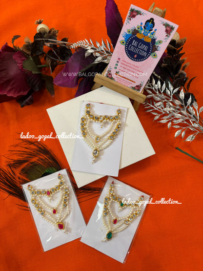 Heavy white mala for laddu gopal