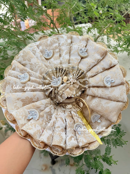 White banarsi poshak for laddu gopal || Diwali special