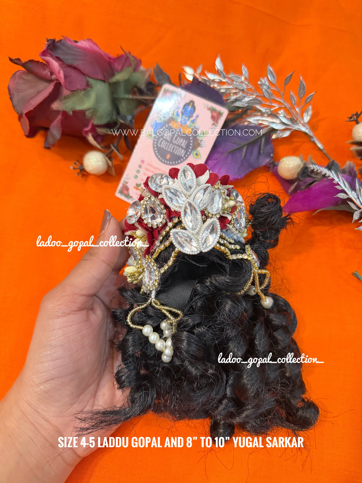 Heavy premium kesh for laddu gopal size 4-5