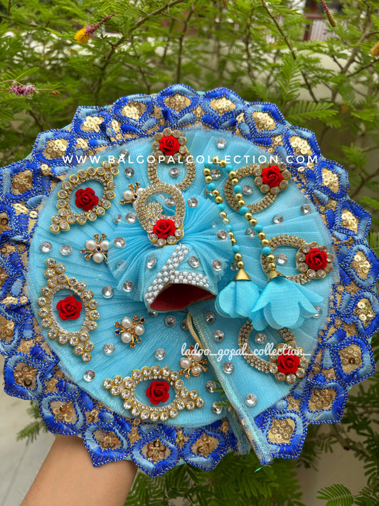 Heavy sky poshak for laddu gopal size 5