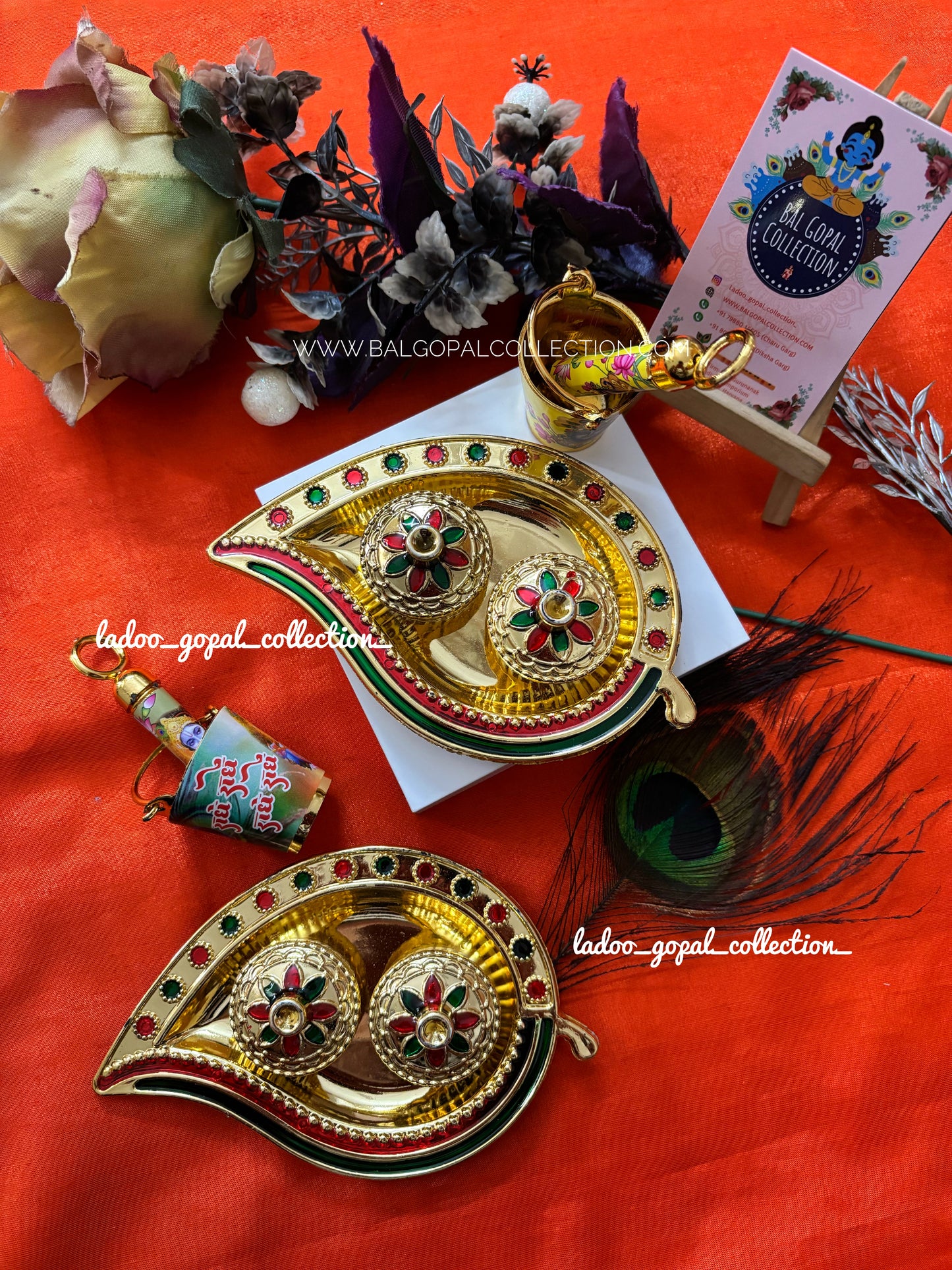 Holi plate for laddu gopal
