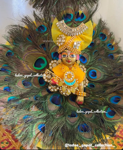 Morpankh poshak with pagdi for laddu gopal