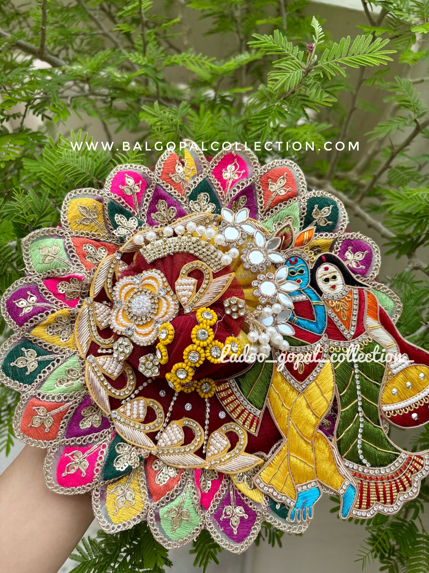 Radha krishna heavy poshak for laddu gopal