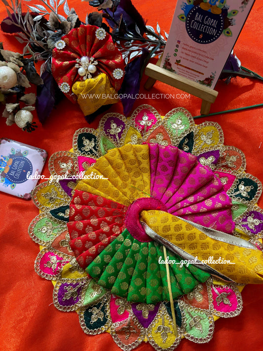 Heavy colorful poshak for laddu gopal