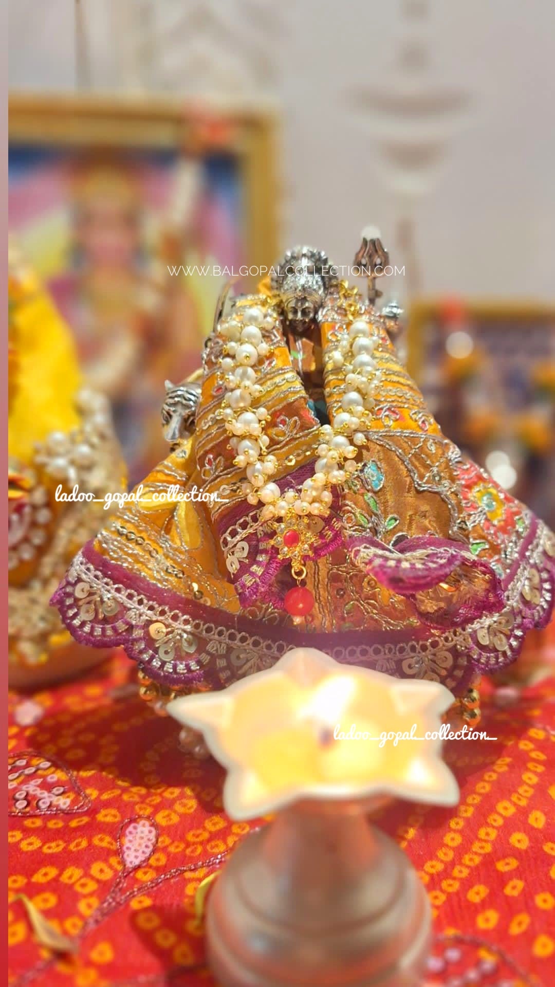 Heavy fabric lehnga for mata rani
