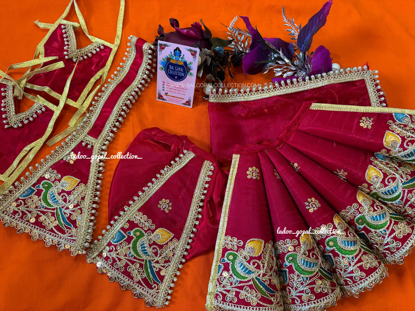 Peacock cone radha krishna poshak (RK set)